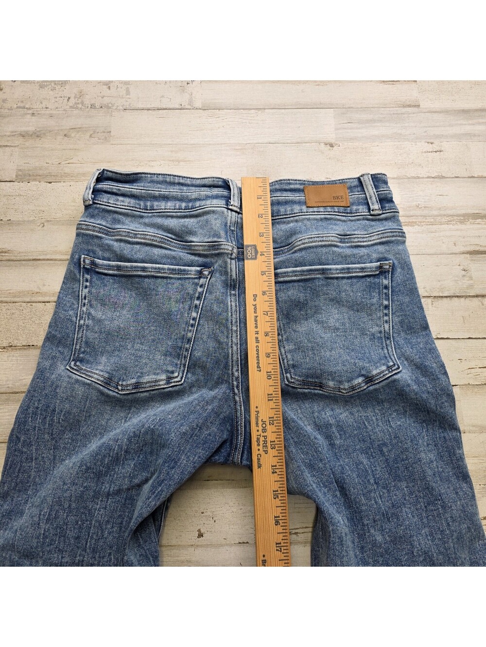 BKE Parker HIgh Rise Cropped Straight Raw Hem Dual Button Women's 30x28 - Picture 7 of 10